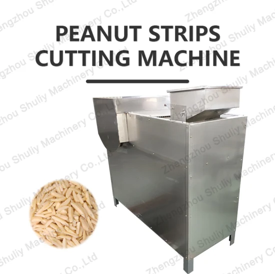 Máquina cortadora de nueces de anacardo crudas y cortadas en astillas de almendras y picado de coco
